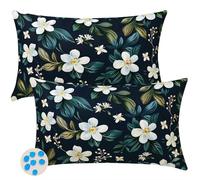 Federe Cuscini Impermeabili per Divano 50x80 cm Primavera Estate Fodere per Cuscini da Esterno Set di 2 Federa Cuscino Fiori Vegetali Copricuscini Divano con Cerniera Invisibile per Giardino -SC58