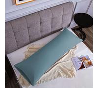 Federe Cuscini Letto Matrimoniale 50 x 135 cm, Federe in Microfibra Chiusura a Busta - Verde