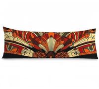 Federe Cuscini Letto Matrimoniale 50 x 150 cm Europa settentrionale Federe Cuscini Astratto Motivo Cuscino Lungo Velluto Traspirante Copricuscini Divano, per Letto Divano Decorazioni Casa, Model355