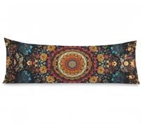 Federe Cuscini Letto Matrimoniale 50 x 150 cm Europa settentrionale Federe Cuscini Mandala Motivo Cuscino Lungo Velluto Traspirante Copricuscini Divano, per Letto Divano Decorazioni Casa, Model253