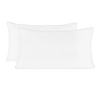 Federe Cuscini Letto Matrimoniale 50x135cm 1 PCS, Federe per Cuscini con Invisibile Cerniera in Premium Microfibra, Copri Cuscino Letto Anallergico e Traspirante, Bianco
