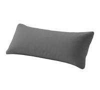 Federe Cuscini Letto Matrimoniale 50x135cm 1 PCS, Federe per Cuscini con Invisibile Cerniera in Premium Microfibra, Copri Cuscino Letto Anallergico e Traspirante, Grigio Scuro