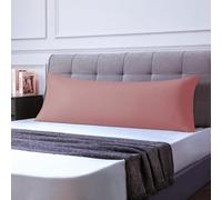 Federe Cuscini Letto Matrimoniale 50x150cm 1 Pcs, Federe Oeko-TEX in Premium Microfibra 110GSM con Invisibile Cerniera, Morbida e Traspirante, Ipoallergenica - Rosa Scuro