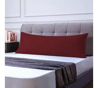 Federe Cuscini Letto Matrimoniale 50x150cm 1 Pcs, Federe Oeko-TEX in Premium Microfibra 110GSM con Invisibile Cerniera, Morbida e Traspirante, Ipoallergenica - Bordeaux