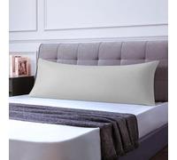 Federe Cuscini Letto Matrimoniale 50x150cm 1 Pcs, Federe Oeko-TEX in Premium Microfibra 110GSM con Invisibile Cerniera, Morbida e Traspirante, Ipoallergenica - Grigio Chiaro
