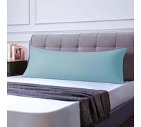 Federe Cuscini Letto Matrimoniale 50x150cm 1 Pcs, Federe Oeko-TEX in Premium Microfibra 110GSM con Invisibile Cerniera, Morbida e Traspirante, Ipoallergenica - Azzurro