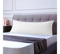 Federe Cuscini Letto Matrimoniale 50x150cm 1 Pcs, Federe Oeko-TEX in Premium Microfibra 110GSM con Invisibile Cerniera, Morbida e Traspirante, Ipoallergenica - Bianco