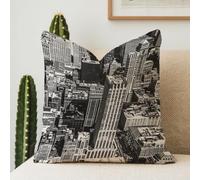 Federe Cuscini New York City Manhattan Skyline Aerial Parks Antique Apartment Architecture Old Brooklyn Cityscape Federa Standard Copricuscini Moderno Cuscino Decorativo per Camera 45X45CM
