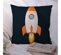 Federe Cuscini Successful Flame Idea Rocket Flight Sign Development Flat Design Science Technology Modern Flyer Copricuscini Colorate Cuscino Decorativo Standard Copricuscino per Camera 45X45CM