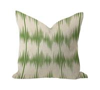 Federe Cuscini Weave in Leafs Green Vintage Holiday Party Modern Art Minimalist Geometric Copricuscini Standard Cuscino Decorativo Colorate Federa per Camera Ufficio Divano 45X45CM