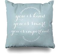 Federe Cuscini You Is Kind You Is Smart You Is Important Copricuscino Colorate Cuscino Decorativo Moderno Federa per Ufficio Divano Soggiorno 45X45CM