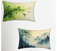 Federe Cuscino 50x70 Set di 2, Blu Federe Cuscini Divano Velluto Morbido, Rettangolari Copricuscini 50x70cm Con Cerniera Invisibile, Copricuscino per Soggiorno Camera Casa Decorazioni, Elefante 7-9985