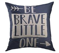 Federe Cuscino Black Arrow Be Brave Little One Hwrite Slogan White Baby Boy Copricuscini Lavabile Copri Cuscini per Letto 45X45 Cm