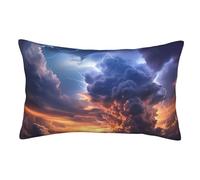 Federe Cuscino Clouds And Light-Ning Copricuscino Resistenti Copricuscini Traspirante Federe Cuscini per Divano Camera da Letto Soggiorno M