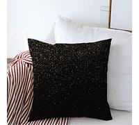Federe Cuscino Confetti Celebration Glowing Party Texture Sand On Black Explosion Rich Abstract Textures Dust Copri Cuscini Arte Protettore per Cuscino per Letto 45X45 CM