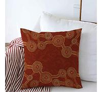 Federe Cuscino DOT Pattern Elegant Painting Istic Australian Fashion Style Abstract Textures Design Spot Stylish Protettore per Cuscino Decorazione Copricuscini per Sedia 45X45 CM