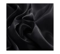 Federe Cuscino Federa in seta 40/45 cm Fodera for cuscino morbida e setosa Fodera for cuscino in raso quadrato Comodi cuscini solidi 1pz(Black,45x45cm)
