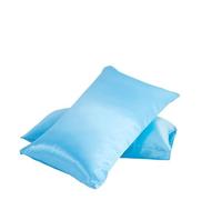 Federe Cuscino Fodera for cuscino in seta solida imitato gelso tinta unita letto in raso Queen fodera for cuscino King Twin Home bianco morbido e confortevole(8,51x102cm)