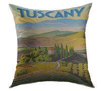 Federe Cuscino Green Italian Summer Day in Tuscany Italy The Style Landscape Tuscan Copricuscini Bifacciale Federa per Camera 45X45 Cm