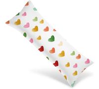 Federe Cuscino Letto 150x50 Amore Federe Cuscino per chi Dorme sul Fianco con Stampa Fronte Retro, Rettangolari Velluto Colore Pillow Case Cover Grandi con Cerniera Invisibile, Arredamento Casa 1Y-993