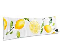 Federe Cuscino Letto 160x50 cm Cuscini primavera Federe Cuscini Divano 160 x 50 Limone Copricuscini in Velluto con Cerniera Invisibile Copricuscino per Divano Giardino Decorazioni Donna Regali EL-390