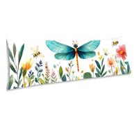 Federe Cuscino Letto 180x60 cm Cuscini primavera Federe Cuscini Divano 180 x 60 Libellula Copricuscini in Velluto con Cerniera Copricuscino per Divano Giardino Decorazioni Donna Regali EL-334