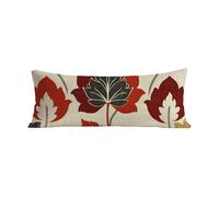 Federe Cuscino Letto 30x90 cm Velluto Cuscino Lungo Rosso Cuscini Letto, Cuscini Ginocchia Per Dormire, Body Pillow Foglia Stampata Su Entrambi I Lati Federe Per Chi Dorme Sul Fianco Regalo G-843