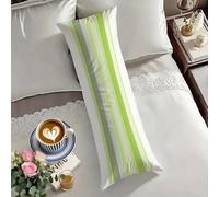 Federe Cuscino Letto 40x140cm Banda Federa Cuscino Semplice Body Pillow con Cerniera Invisibile Design, Velluto Rettangolari Copricuscino Doppia Faccia Stampa per Divano Letto Decor, Regalo O-1771