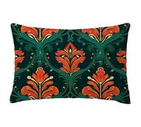 Federe Cuscino Letto 40x65 cm Retrò Cuscini per Divano Fiore Lin Copricuscini Divano Decorativi Rettangolari Copricuscini Doppia Faccia Stampa Motivo per Aesthetic Room Decor,Autumn Decor Regalo L-354
