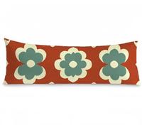Federe Cuscino Letto 50x150 Federe Cuscini Europa settentrionale Cuscini per Divano Fiore Matrimoniale Velluto Cuscino Lungo, Doppia Faccia Stampa con Cerniera Invisibile per Letto Divano, Model347
