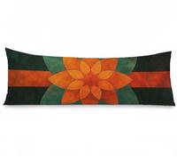 Federe Cuscino Letto 50x150 Federe Cuscini Europa settentrionale Cuscini per Divano Fiori Matrimoniale Velluto Cuscino Lungo, Doppia Faccia Stampa con Cerniera Invisibile per Letto Divano, Model344
