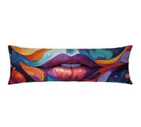 Federe Cuscino Letto 50x150cm Colore Arancione Federe Cuscini Colore Uovo D'Anatra Lino Copricuscini Copri CuscinoLetto Morbida Traspirante Cerniera Invisibile Migliorare la Qualità del Sonno C0C800