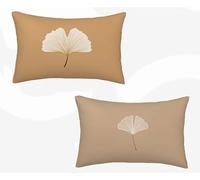 Federe Cuscino Letto 50x80 CM Set Da 2, Federe Cuscino Letto Tinta Unita Cuscini per Divano Moderno Copricuscini Divano Impermeabile Lino Copricuscini per Decorazioni Casa, Regalo -zjn2602OJ