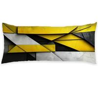 Federe Cuscino Letto 60x180 Giallo Copricuscini Letto Grigio Federe Cuscini Lino Copriguanciale con Cerniera Cuscini per Dormire Sul Fianco Cuscino Gravidanza, per Maternità Schiena Supporto C - 981