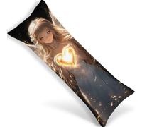 Federe Cuscino Letto Amore Copricuscino Letto Angelo 50x150, Cod1325 | Rettangolari Traspirante Cuscini Divano, Federa Cuscino per Dormire Morbida Copricuscini Divano per Esterno Soggiorno Letto