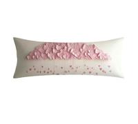 Federe Cuscino Letto Matrimoniale 50x150 cm, Lino beige Copricuscini con Invisibile Cerniera, Amore Fodera per Cuscino Lungo 150cm, Morbida e Traspirante, Copricuscini per Dormire sul Fianco 0E-635