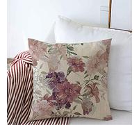 Federe Cuscino Old Watercolor Ade Artwork Stylized Flowers Seamless Creative Pattern Abstract Textures Tenderness Copricuscini Lavabile Cuscino Copricuscini per Sedia 45X45 CM
