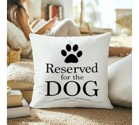 Federe Cuscino Reserved The Dog Dog Lovers Federe Cuscini Morbido Fodera per Cuscino Resistenti per Camera da Letto Regalo 45X45 Cm
