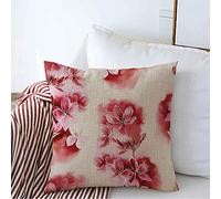 Federe Cuscino Textile Ornament Digital Bloom Watercolour Drawn Mix Cherry Repeat Draw Pattern Nature Federe Cuscini Morbido Copri Cuscini per Casa 45X45 CM