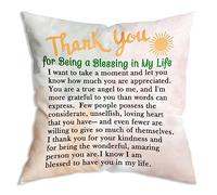 Federe Cuscino Thank You for Being A Blessing in My Life Soft Federe Cuscini Resistenti Fodere Copricuscino per Campeggio Sull'Erba Divano 45x45 CM