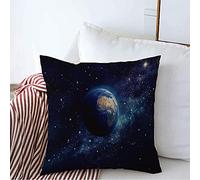 Federe Cuscino World Cyberspace Planet Earth Outer Space By Cosmic in Imaginary Way View Science Textures Cosmos Copri Cuscini Decorazione Protettore per Cuscino per Auto 45X45 CM