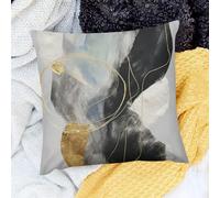 Federe Decorative Gold Leaves Farmhouse Set of 2 Traspirante Federe Cuscini Divano per