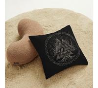 Federe decorative per cuscini con mitologia vichinga e norrena, in morbido velluto a coste, 50,8 x 50,8 cm