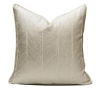 Federe Decorative Quadrate Confezione da 1,Copri Cuscini con Bordo Decorativo Neutri Morbido Copricuscini Fodere per Cuscini Arredo Camera da Letto Decorazione(Style N,30 x 50 cm(12 x 20 in))