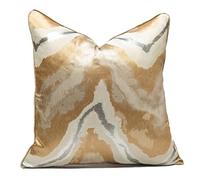 Federe Decorative Quadrate Confezione da 1,Copri Cuscini con Bordo Decorativo Neutri Morbido Copricuscini Fodere per Cuscini Arredo Camera da Letto Decorazione(Style P,50 x 50 cm(20 x 20 in))