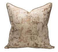 Federe Decorative Quadrate Confezione da 1,Copri Cuscini con Bordo Decorativo Neutri Morbido Copricuscini Fodere per Cuscini Arredo Camera da Letto Decorazione(Style L,50 x 50 cm(20 x 20 in))