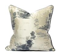 Federe Decorative Quadrate Confezione da 1,Copri Cuscini con Bordo Decorativo Neutri Morbido Copricuscini Fodere per Cuscini Arredo Camera da Letto Decorazione(Style G,30 x 50 cm(12 x 20 in))