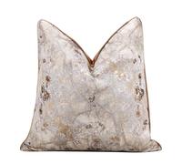 Federe Decorative Quadrate Confezione da 1,Copri Cuscini con Bordo Decorativo Neutri Morbido Copricuscini Fodere per Cuscini Arredo Camera da Letto Decorazione(Style D,30 x 50 cm(12 x 20 in))