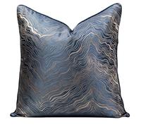 Federe Decorative Quadrate Confezione da 1,Copri Cuscini con Bordo Decorativo Neutri Morbido Copricuscini Fodere per Cuscini Arredo Camera da Letto Decorazione(Style H,30 x 50 cm(12 x 20 in))