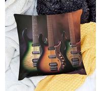 Federe Decorativo Guitars Smoke Music Set of 2 Traspirante Fodere per Cuscini per